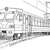 Раскраска Поезд
