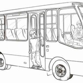 Раскраска Автобус