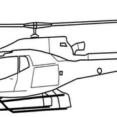 Раскраска Вертолет современный