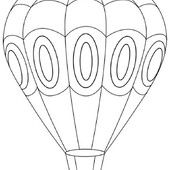 Раскраска Воздушные шары с узорами