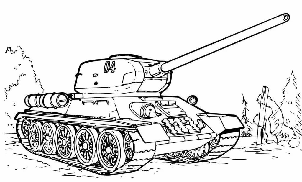 Рисунок танка т 34 раскраска (39 фото) » рисунки для срисовки на tdksovremennik.ru