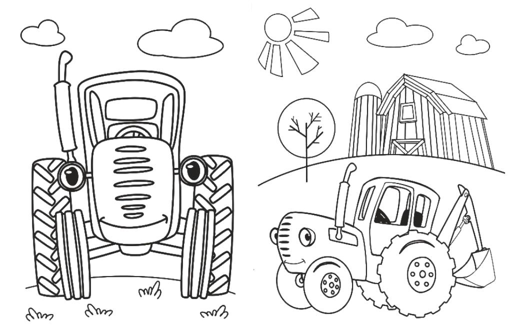 Иллюстрация Сельхозтехника - комбайн (раскраска) в стиле класси�ка | Illustrators.ru
